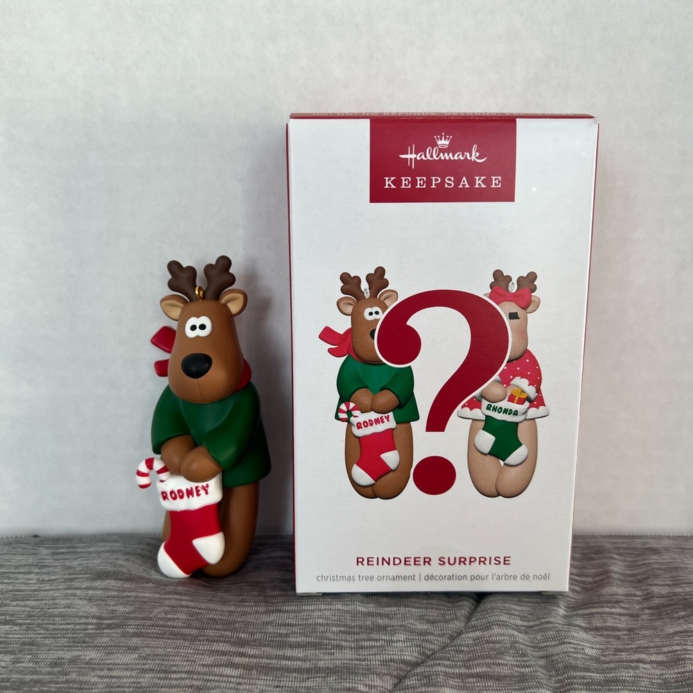 Hallmark Reindeer Surprise Ornament * Rodney only